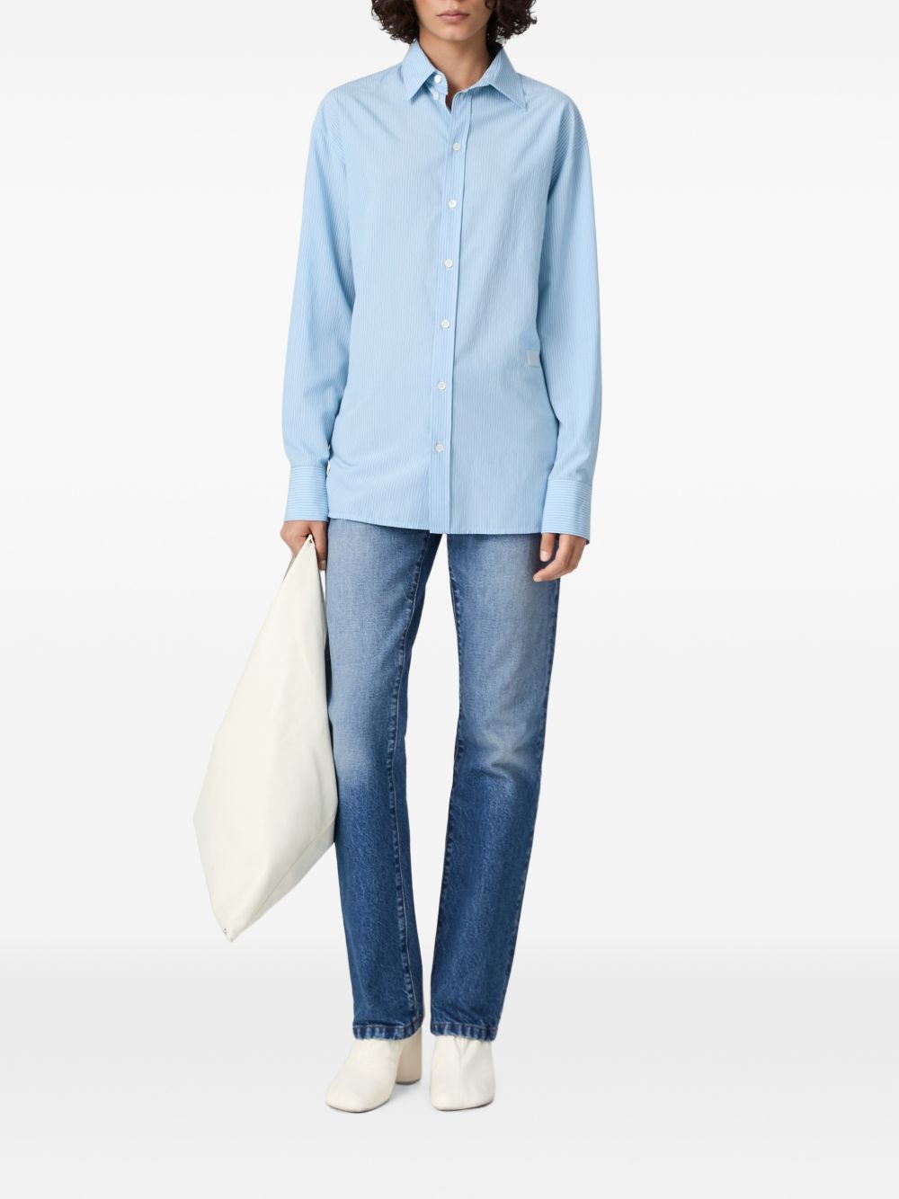MM6 Maison Margiela Shirts LIGHT BLUE MM6 Maison Margiela