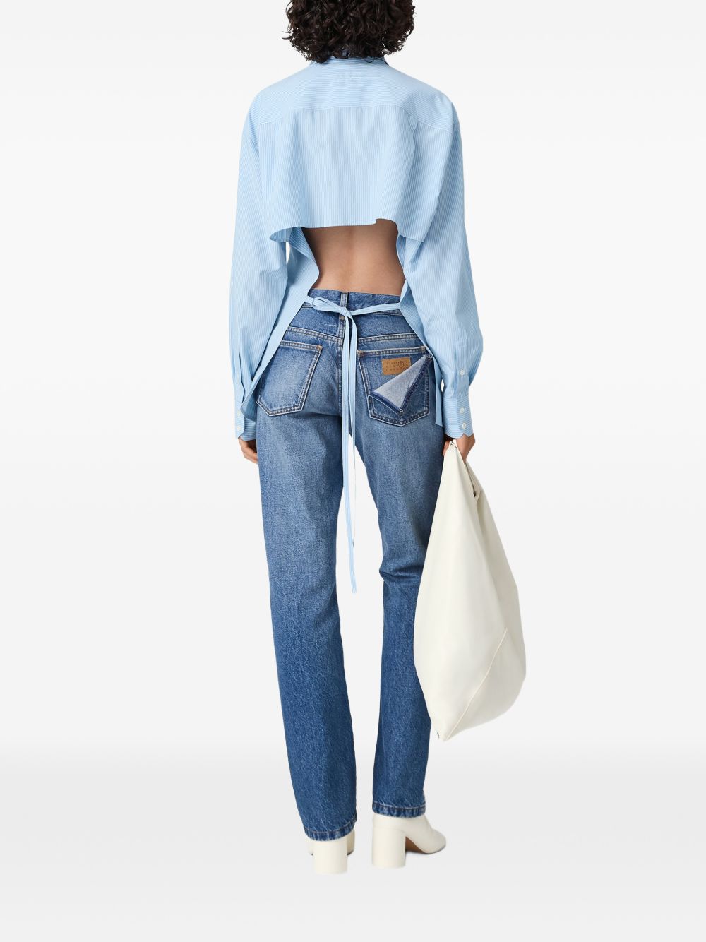 MM6 Maison Margiela Shirts LIGHT BLUE MM6 Maison Margiela