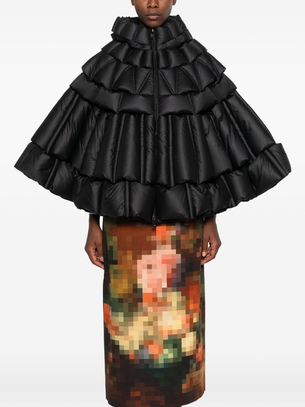 RAXXY Nylon puffer cape RAXXY