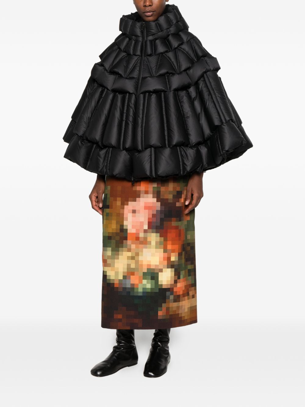 RAXXY Nylon puffer cape RAXXY
