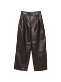032C Jeva faux leather trousers