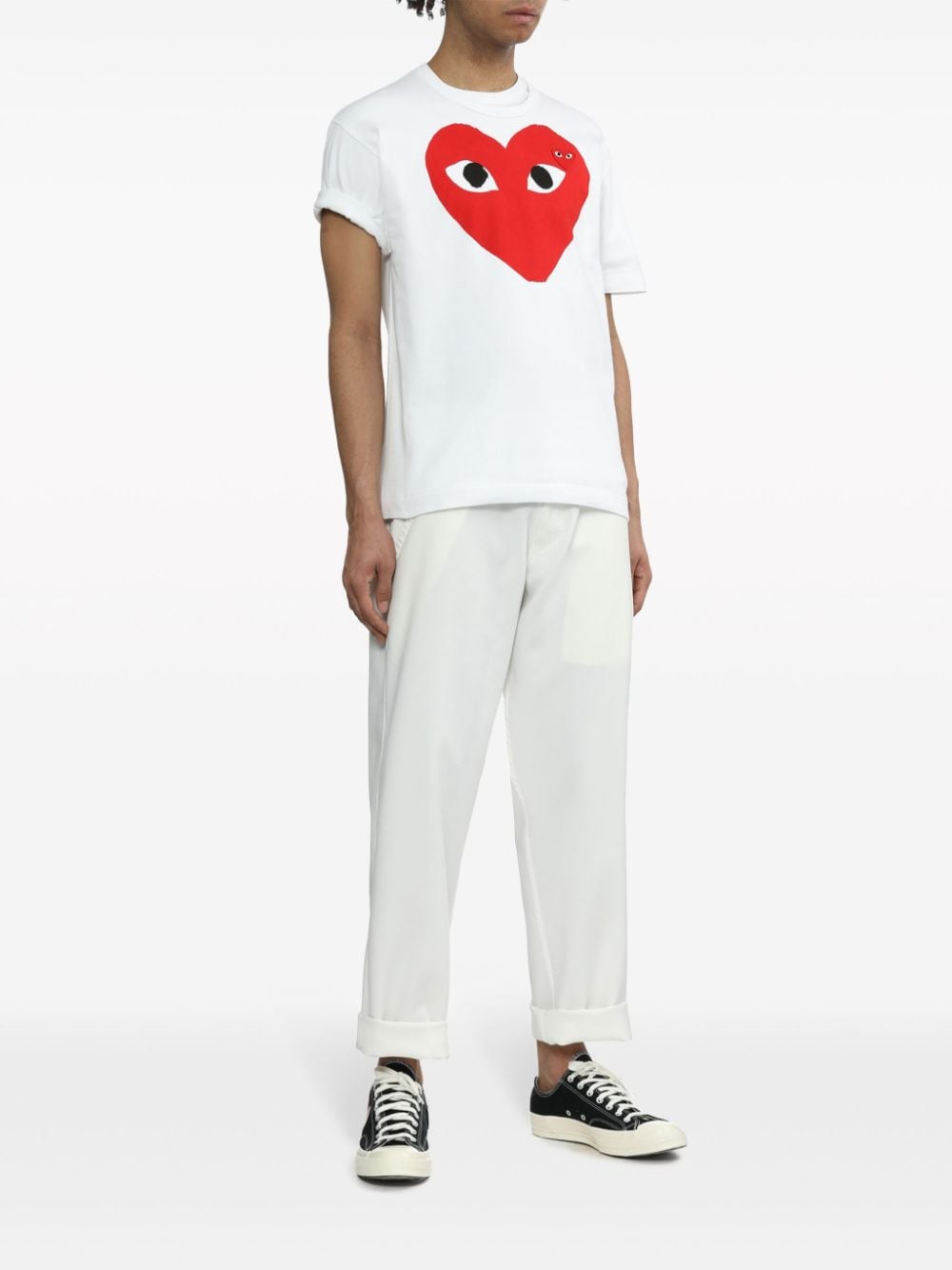 Comme Des Garcons Red Heart cotton t-shirt
