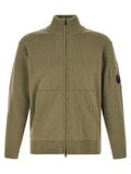 C.p. Company Lambswool Grs Cardigan With Lens Detail