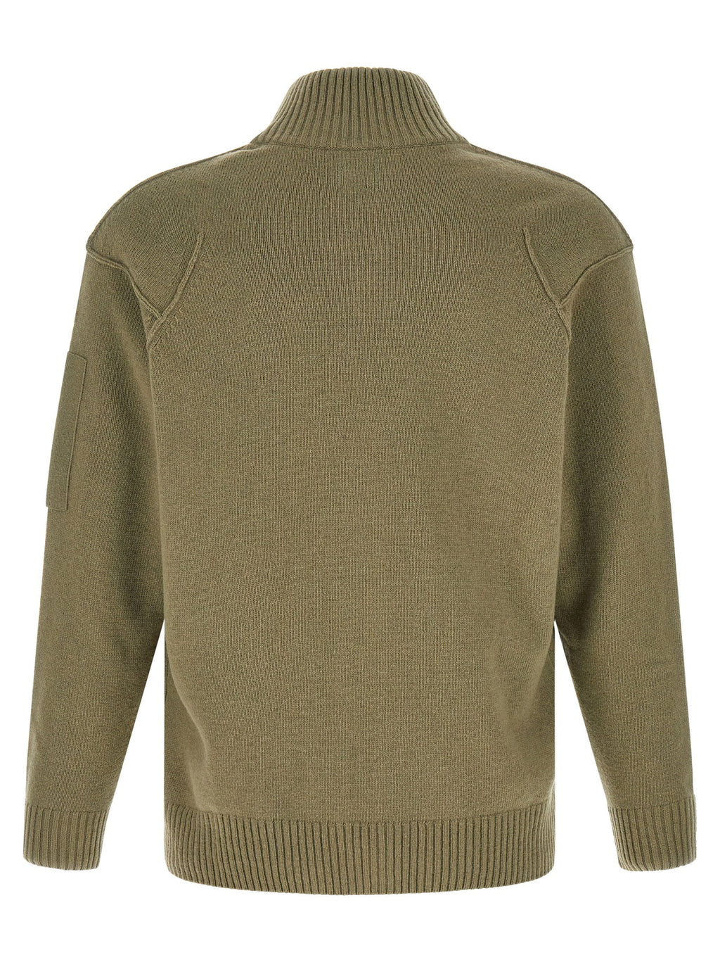 C.p. Company Lambswool Grs Cardigan With Lens Detail
