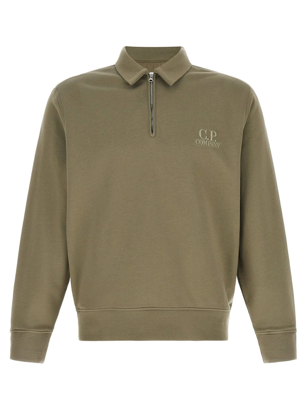 C.p. Company Grey Cotton Fleece Sweatshirt