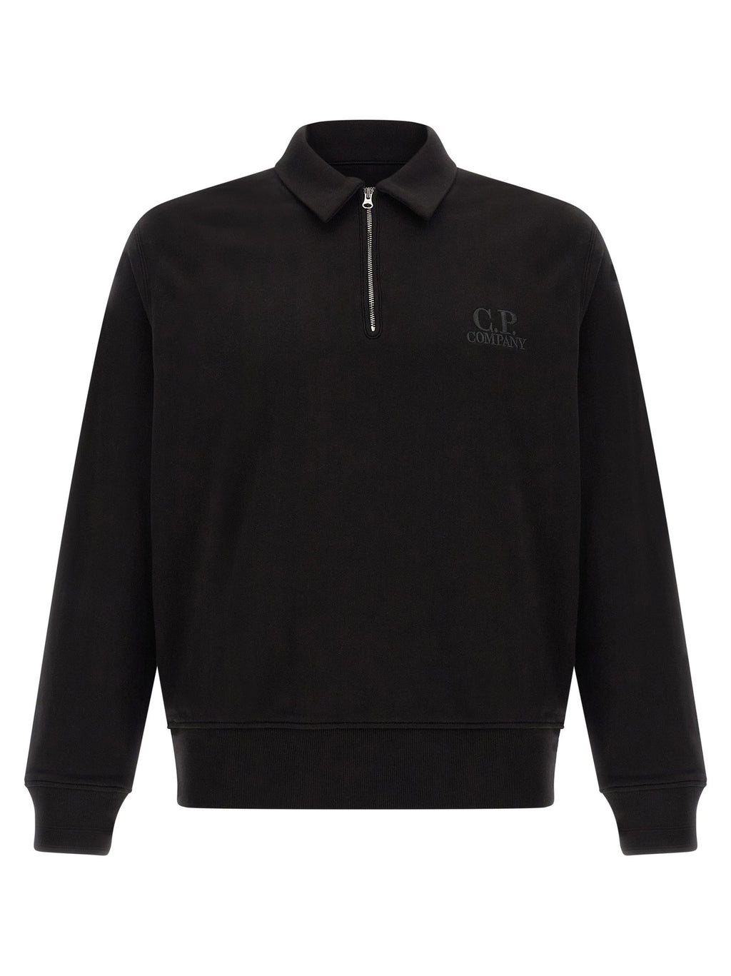 C.p. Company Black Cotton Fleece Sweatshirt