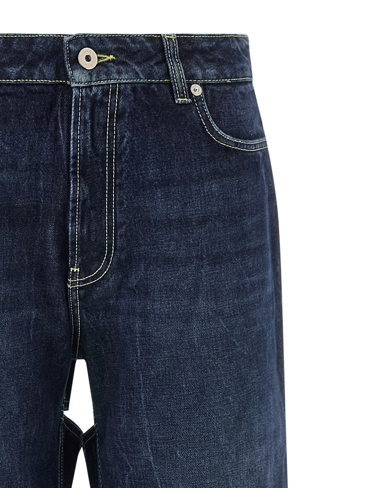 Jean Paul Gaultier The Blue Cut-out Jeans Jean Paul Gaultier