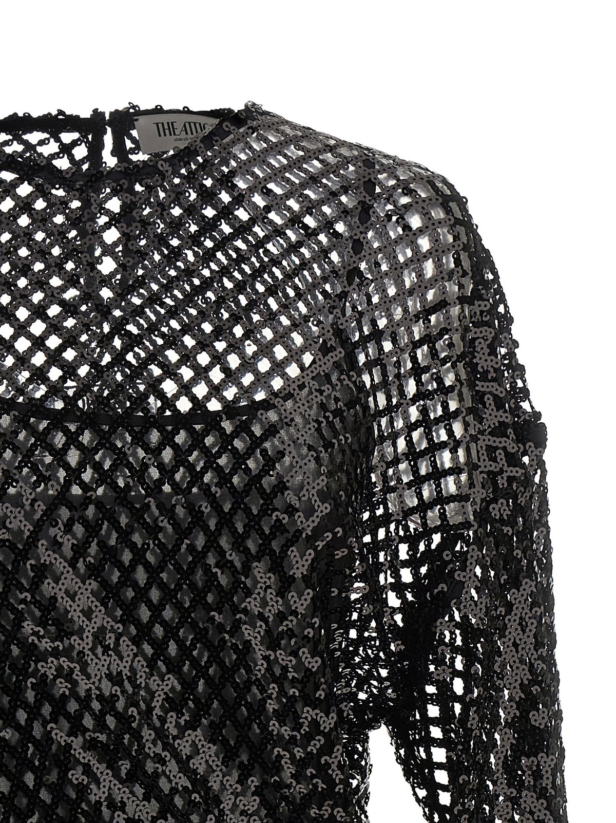 The Attico Sequin Mesh Dress The Attico