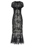 The Attico Lace Tulle Dress