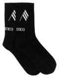 The Attico Logo Intarsia Socks The Attico