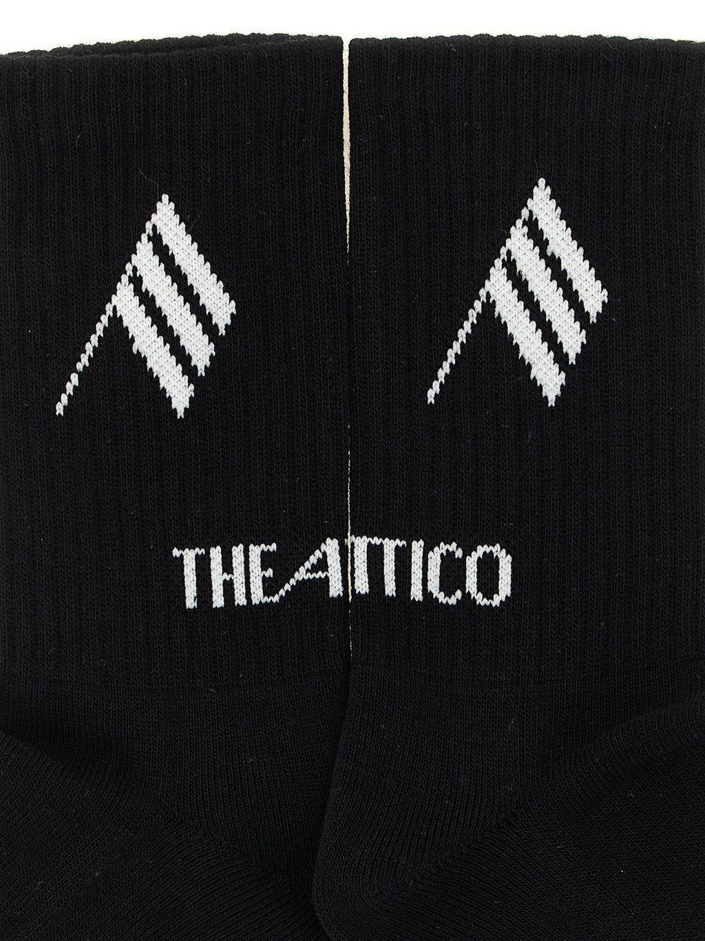 The Attico Logo Intarsia Socks The Attico