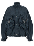 The Attico Blue Utility Bomber Jacket The Attico