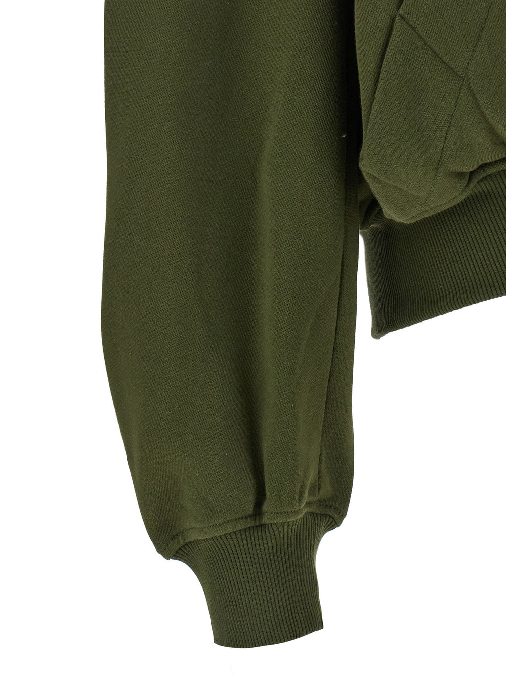 The Attico Green Fleece Hoodie The Attico