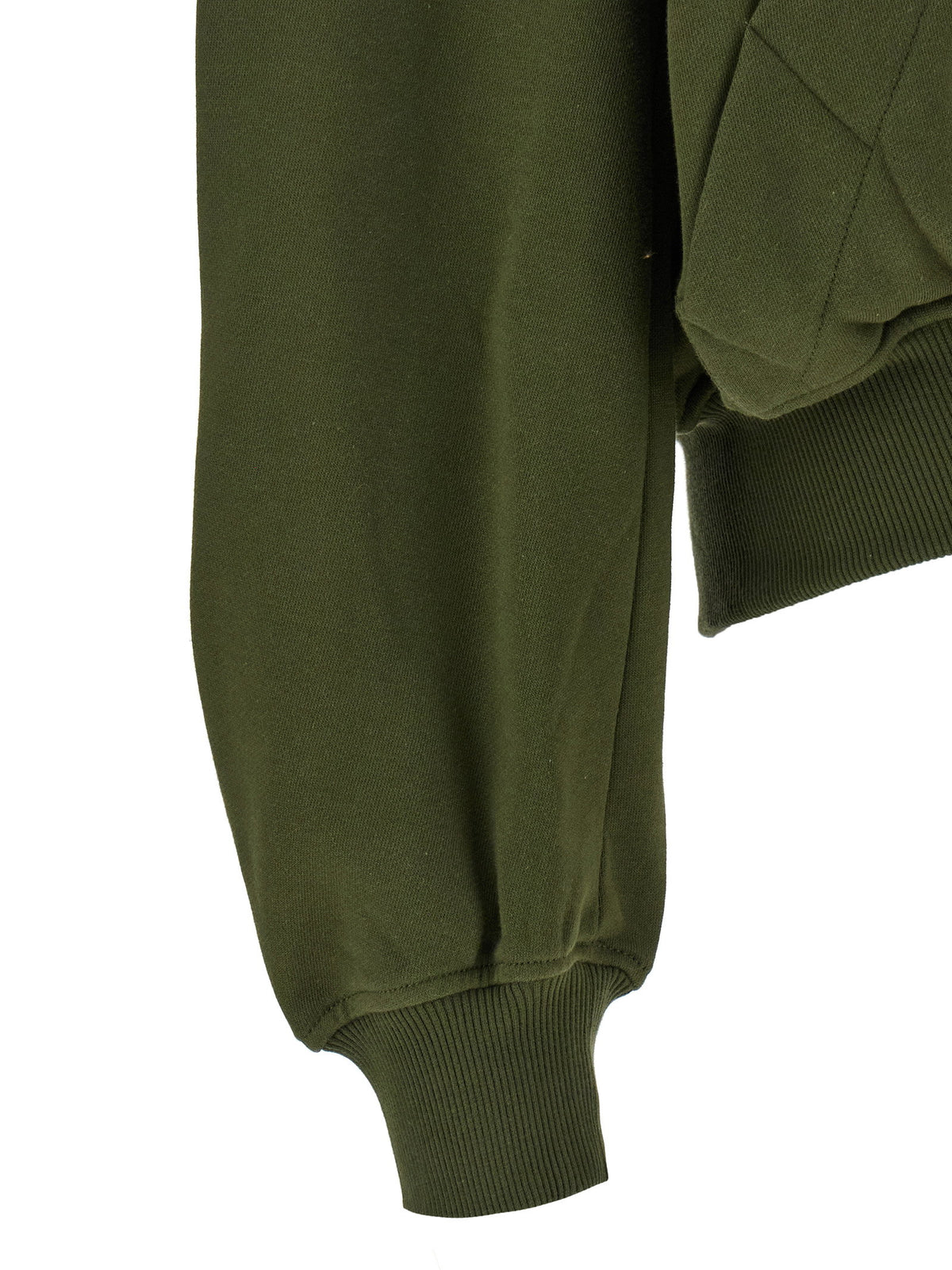 The Attico Green Fleece Hoodie The Attico