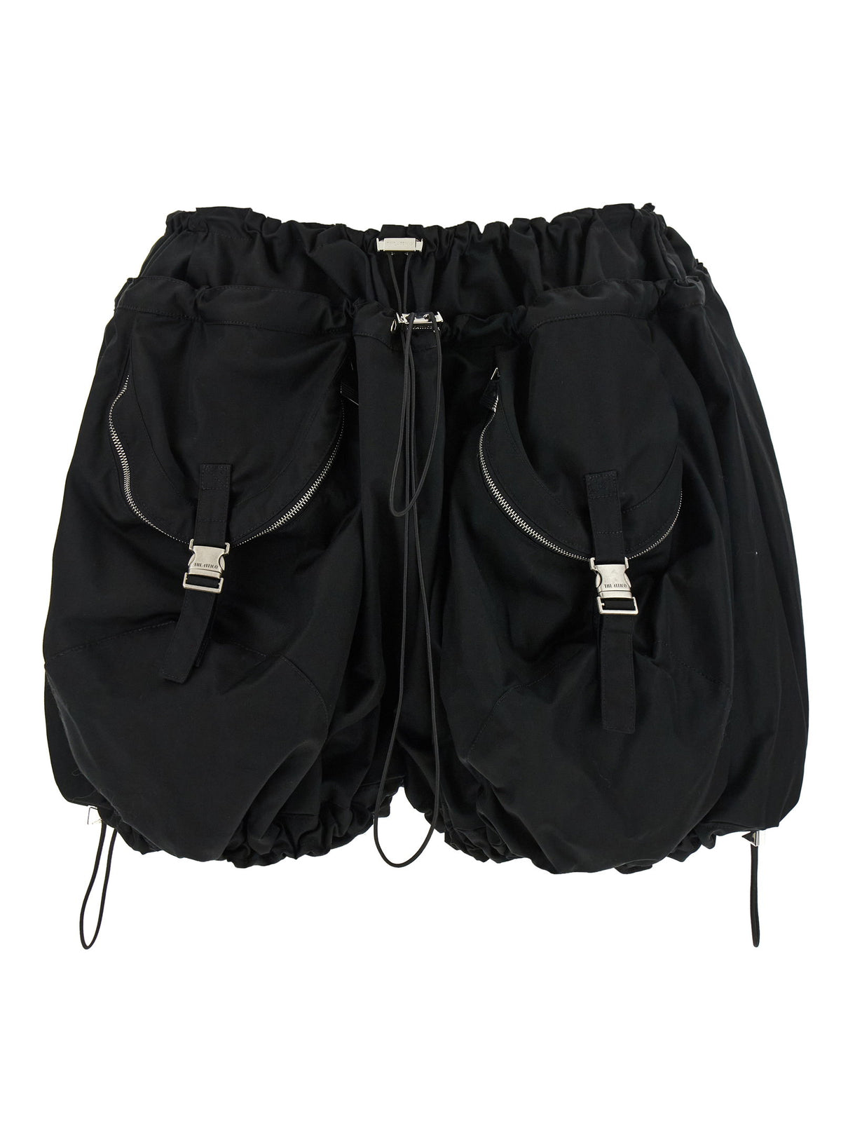 The Attico Black Utility Shorts The Attico