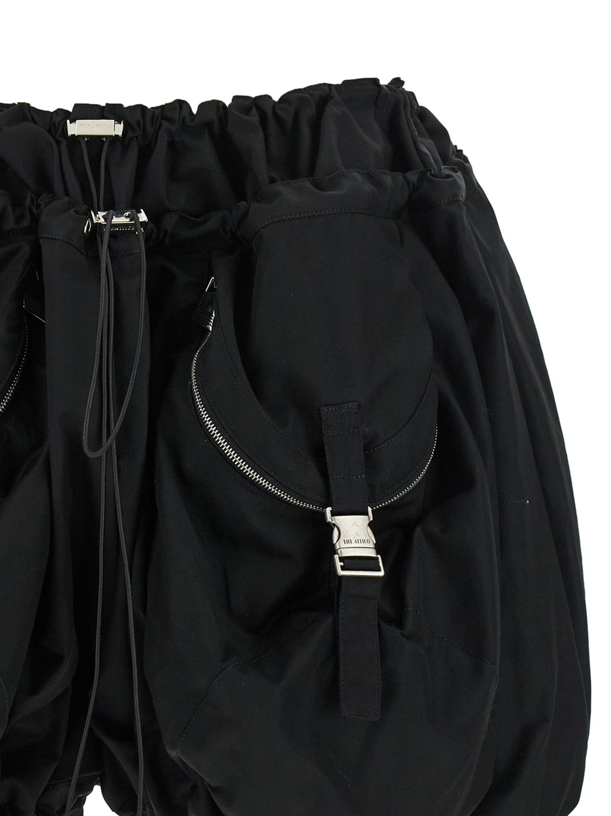 The Attico Black Utility Shorts The Attico