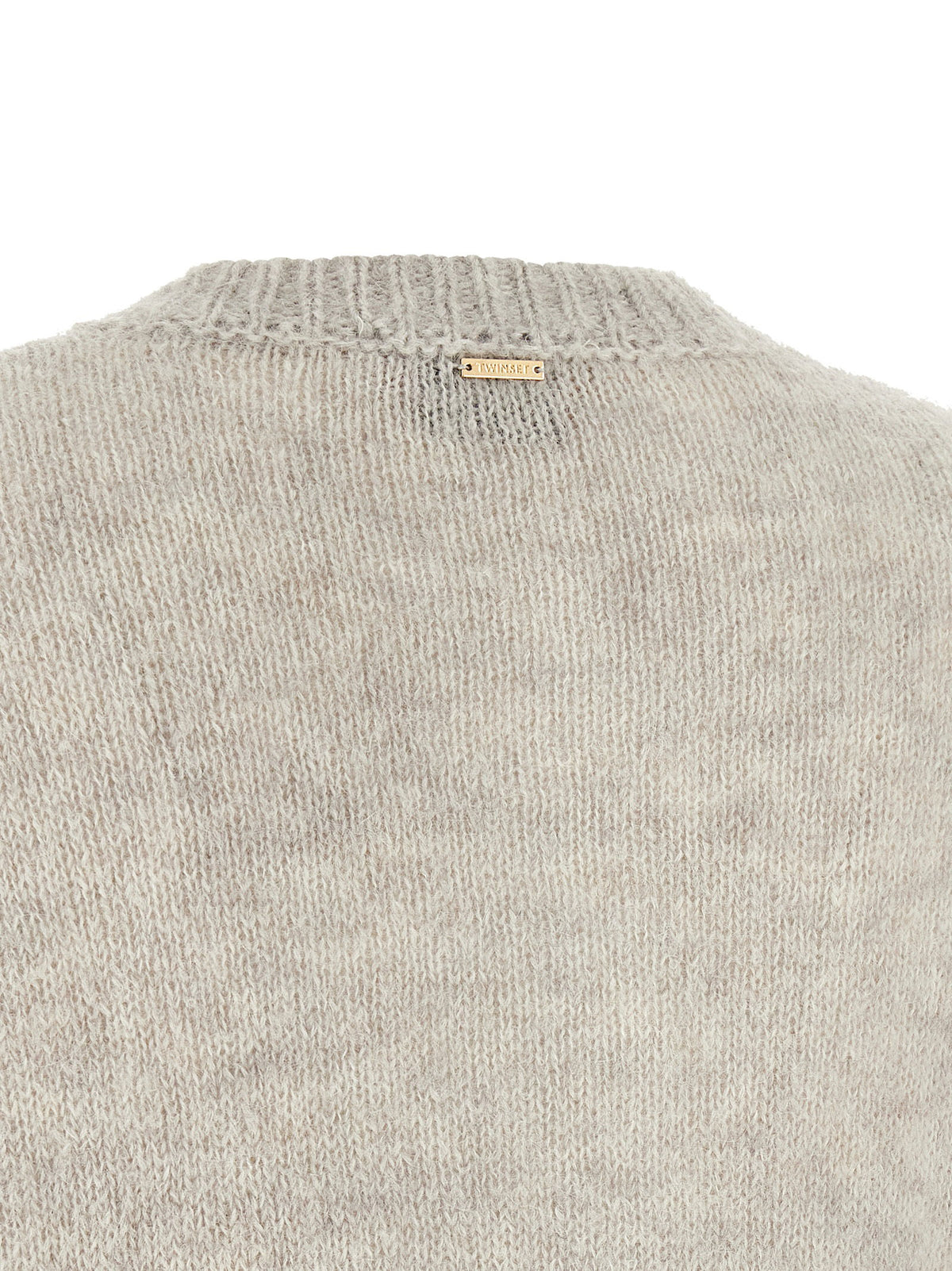 Twin Set Jacquard Diamond Cardigan