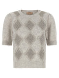 Twin Set Sequin Diamond Sweater