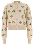 Paco Rabanne Floral Embroidery Cardigan