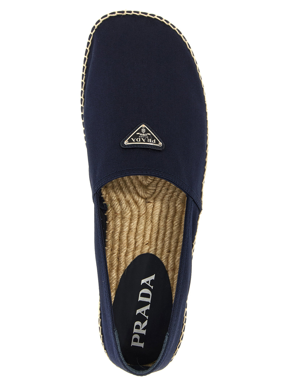 Prada Logo Tringolo Espadrilles