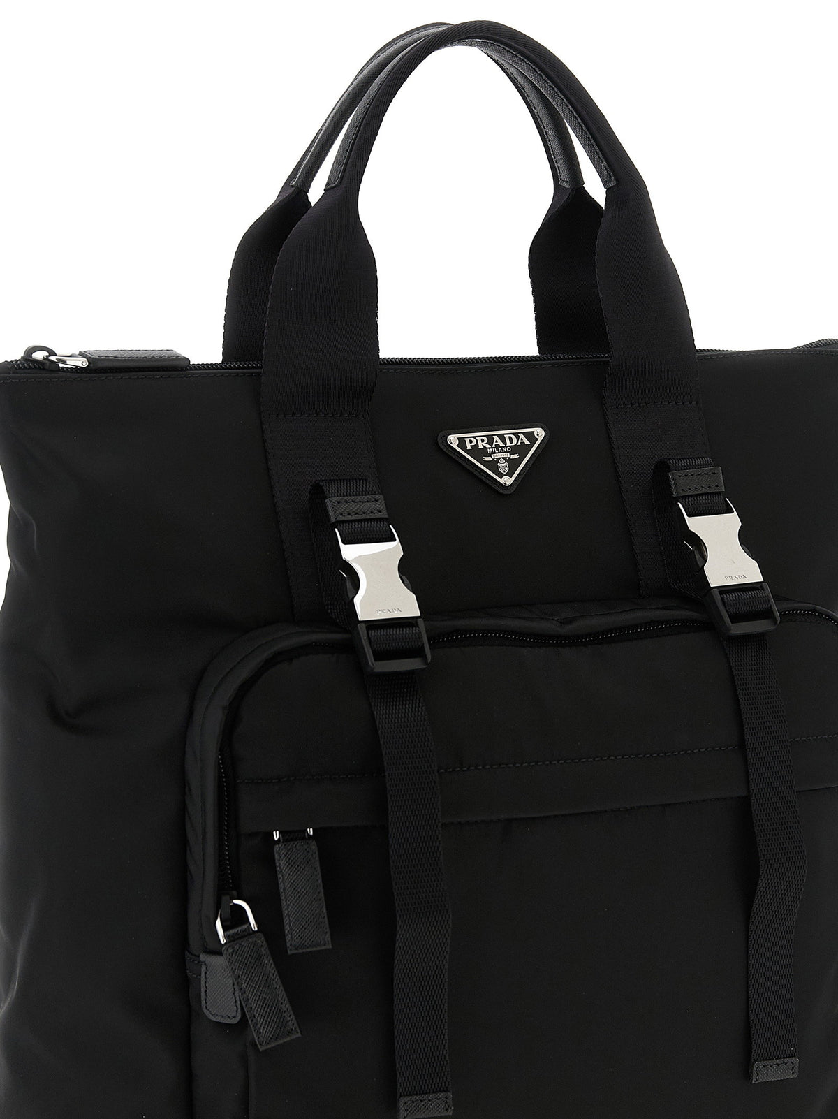 Prada Re-nylon And Saffiano Backpack Shopping Bag