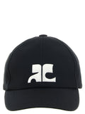 Courreges Ac Logo Cotton Cap Hat