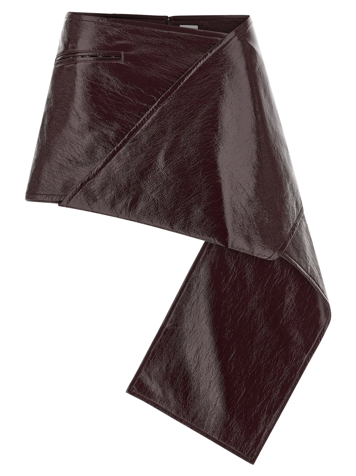 Courreges Fold Vinyl Mini Skirt Courreges