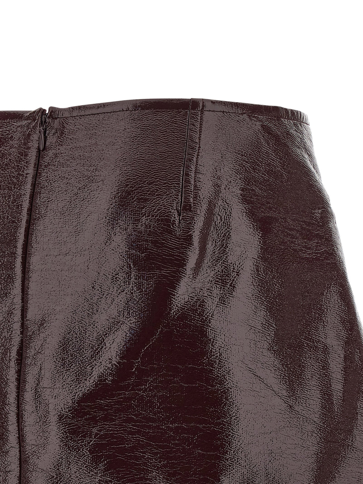 Courreges Fold Vinyl Mini Skirt Courreges