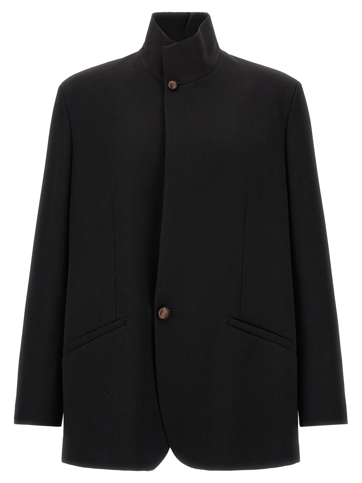 Zegna Wool Blazer With Buttons Zegna