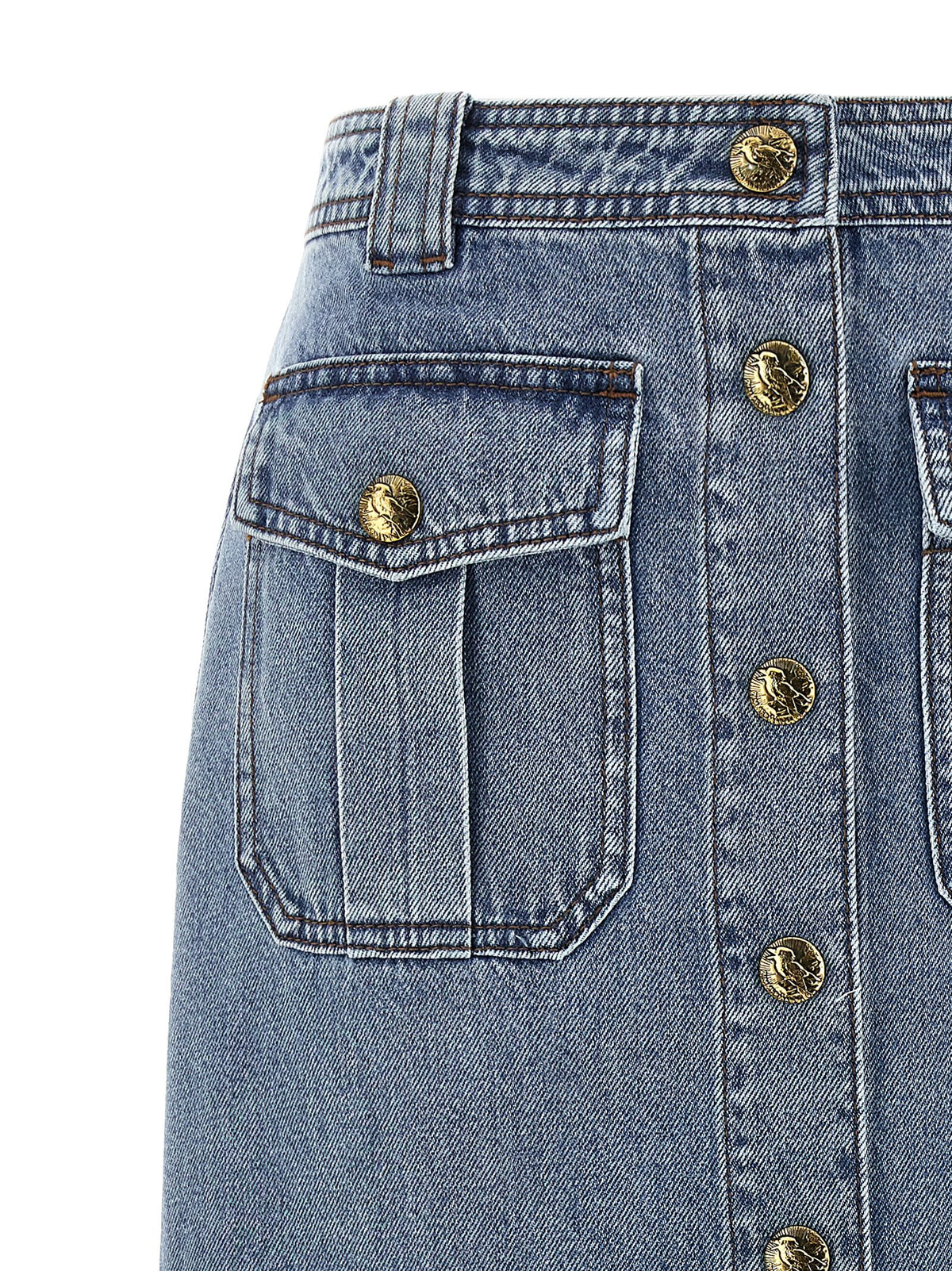 Zimmermann Denim Pencil Skirt Zimmermann