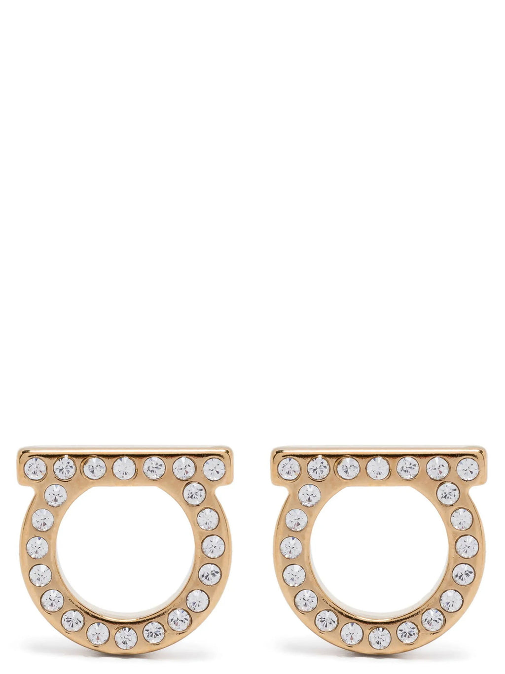Ferragamo Gancini Crystals (l) Earrings