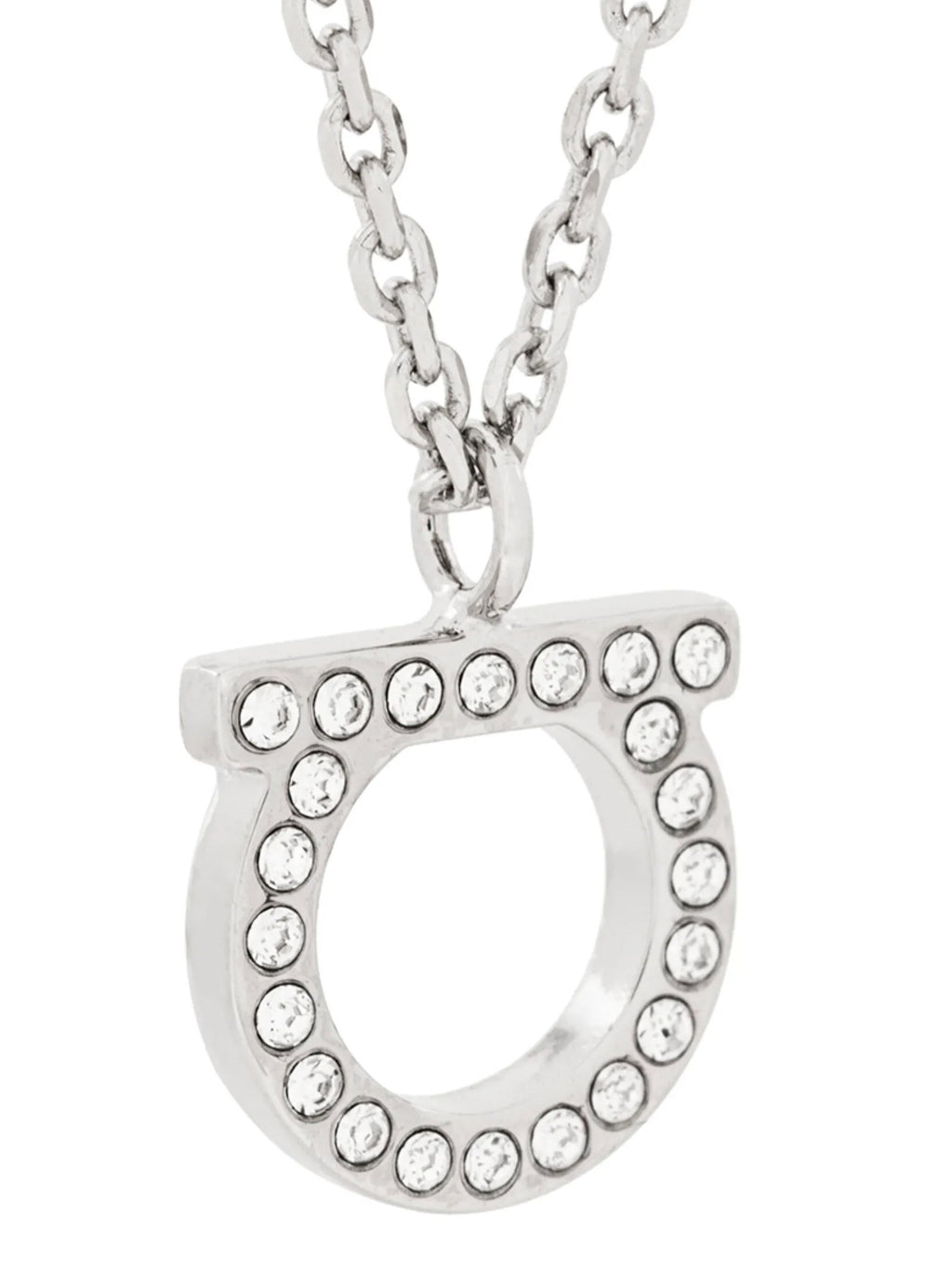 Ferragamo Gancini Strass Necklace
