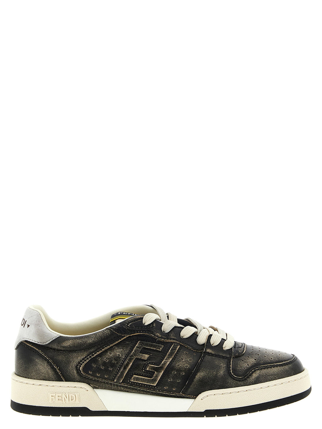 Fendi Match Leather Sneakers