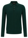 Zanone Braided Wool Polo Shirt