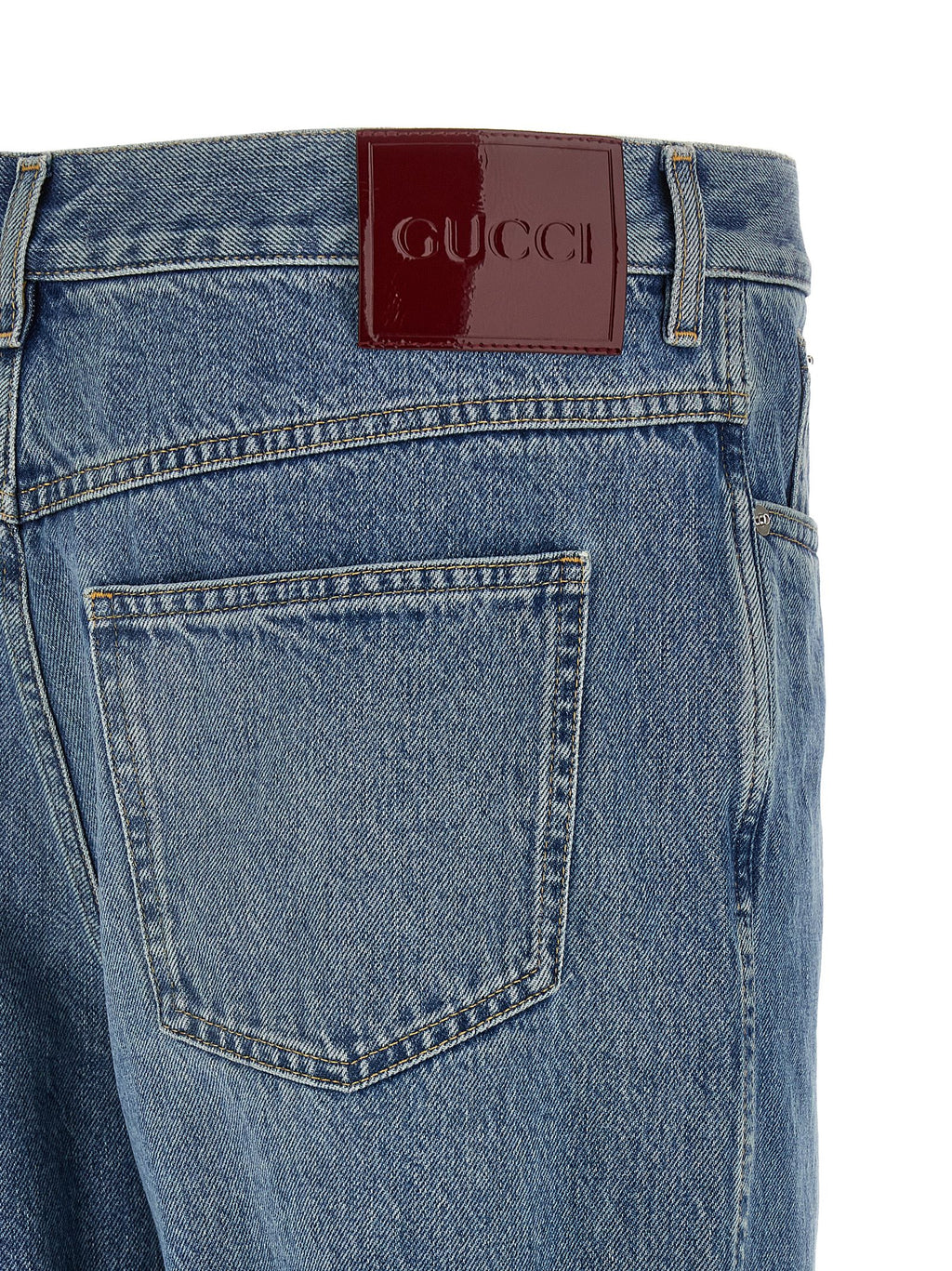 Gucci Délavé Effect Denim Jeans Gucci