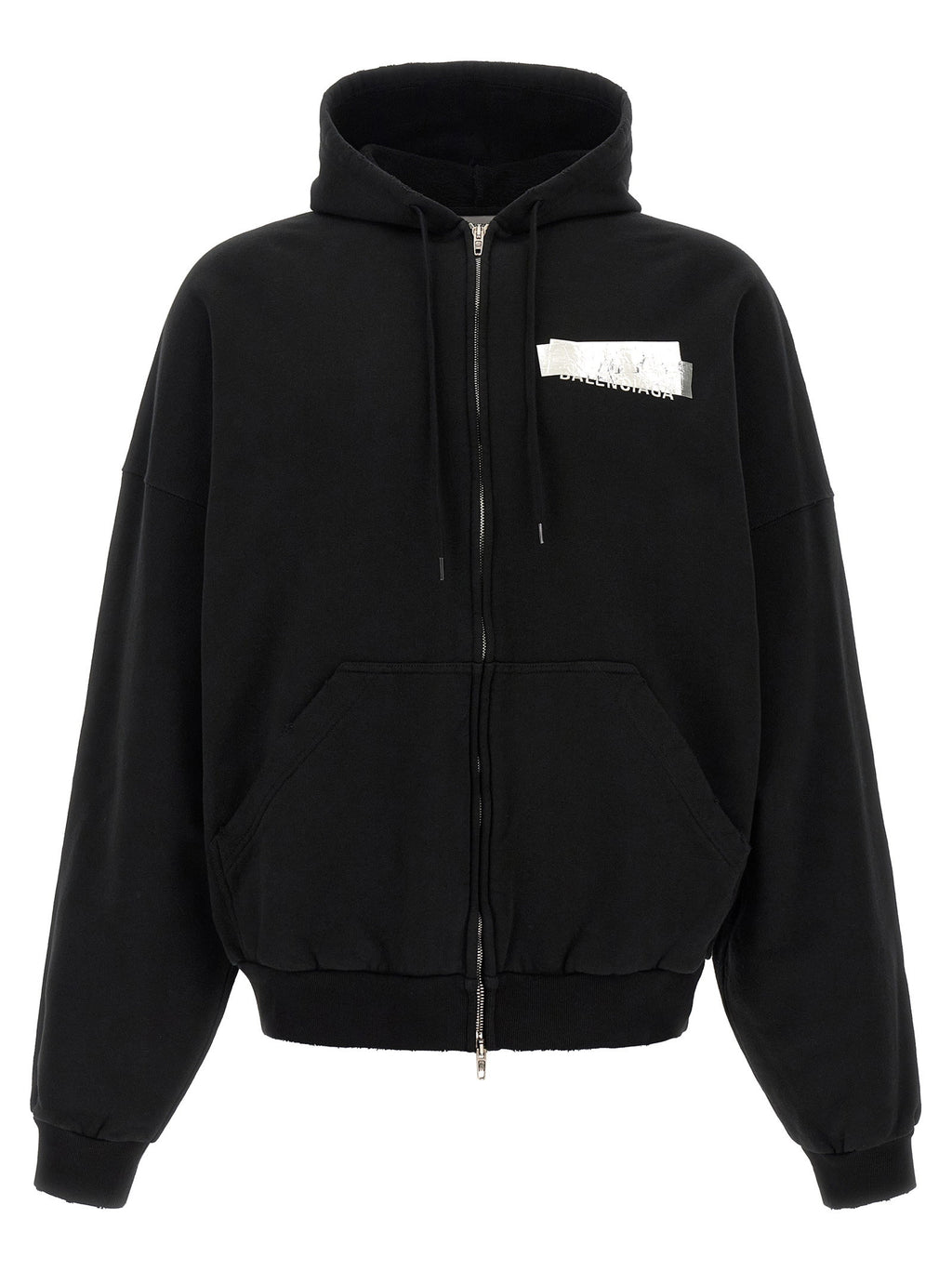 Balenciaga Silver Tape Hoodie