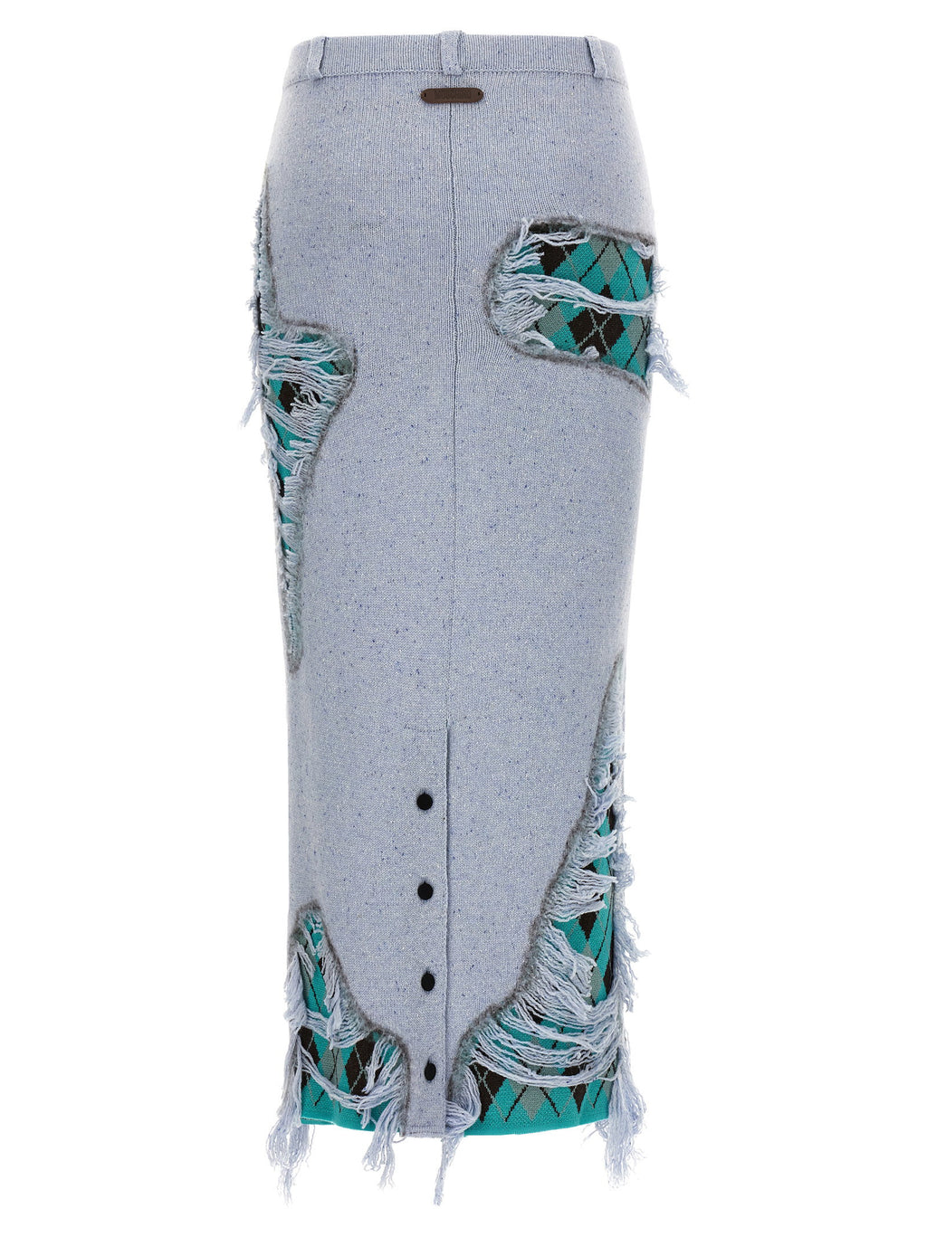 Moschino Deconstructed Argyle Skirt Moschino