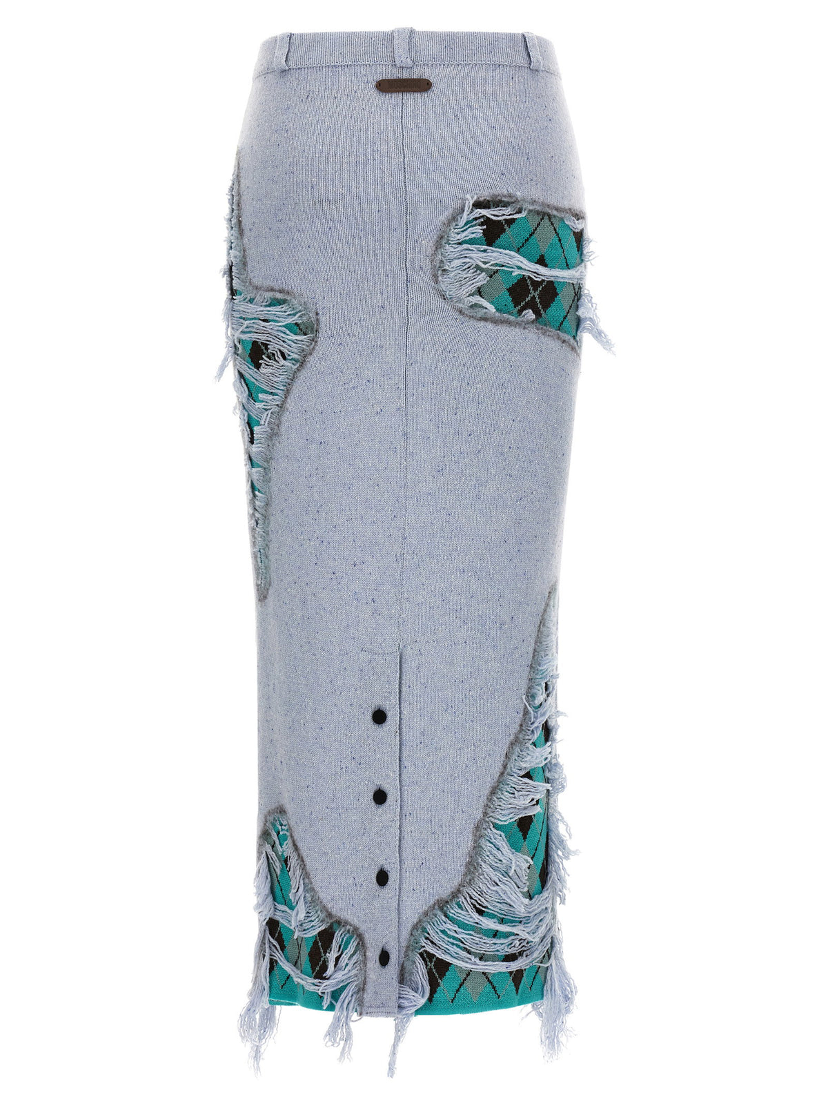 Moschino Deconstructed Argyle Skirt Moschino