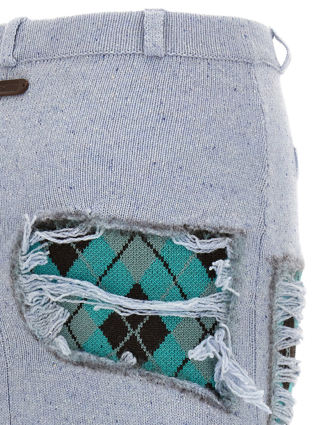 Moschino Deconstructed Argyle Skirt Moschino