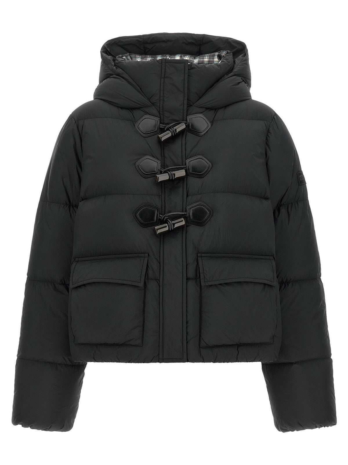 Ganni Future Nylon Black Down Jacket Ganni