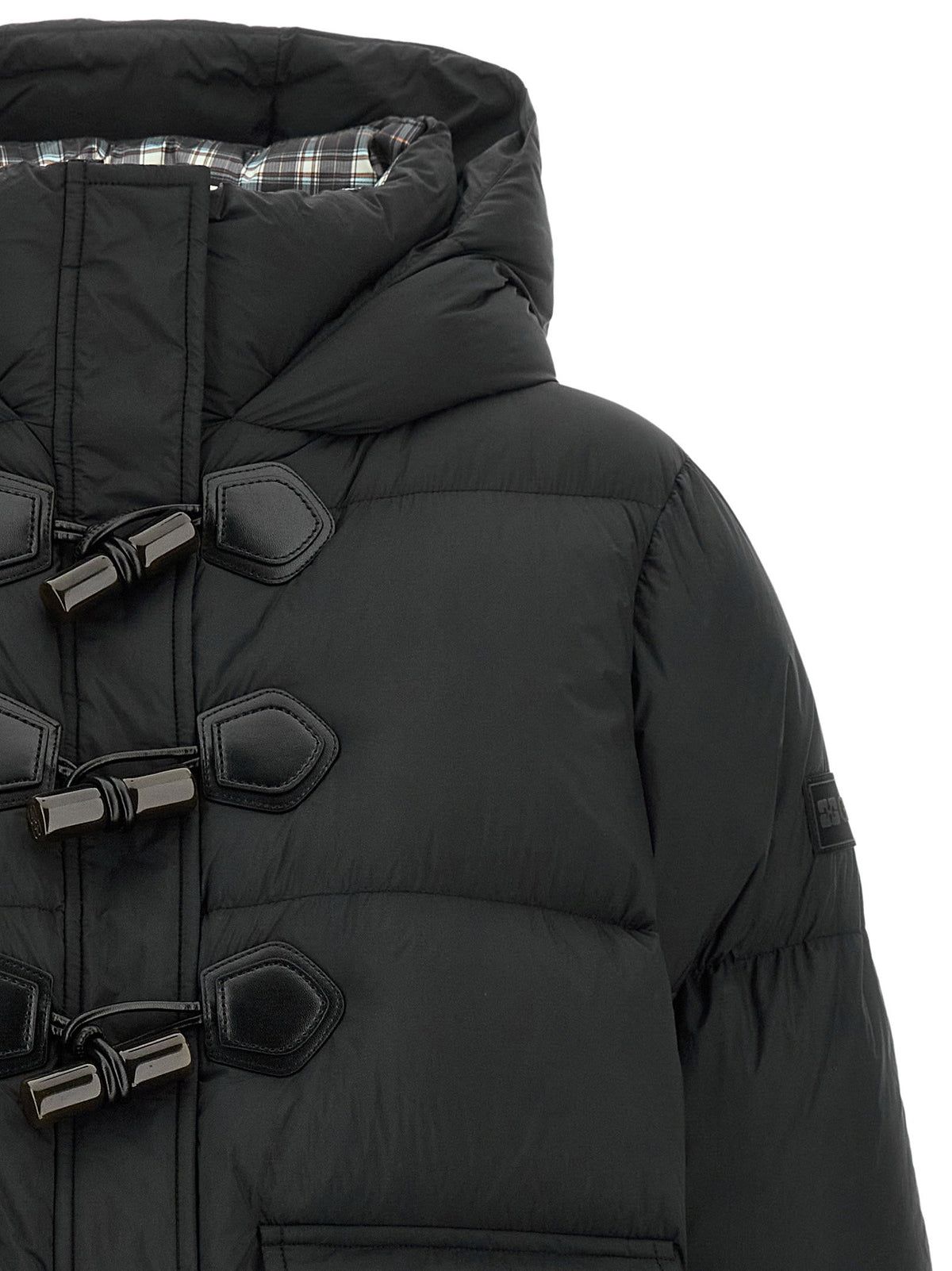 Ganni Future Nylon Black Down Jacket Ganni