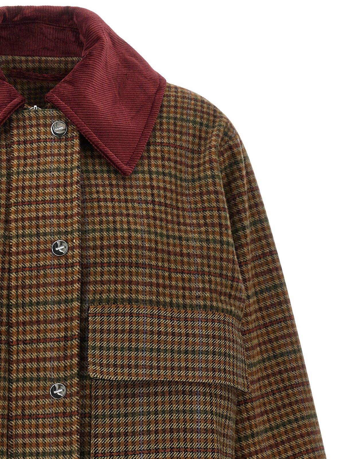 Ganni Check Twill Jacket Ganni