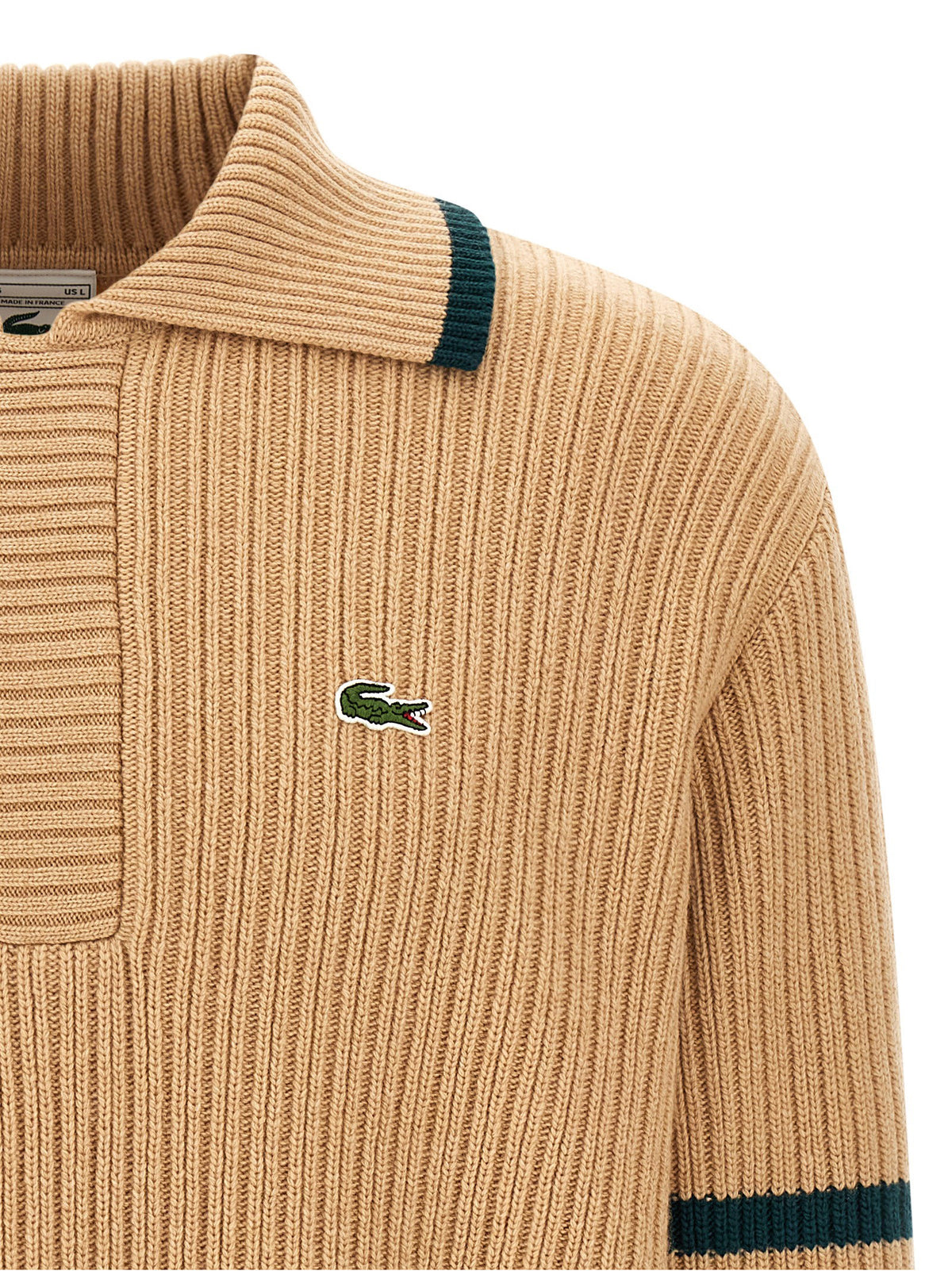 Lacoste Beige Archive Edition Sweater Lacoste