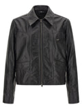 Amiri Leather Jacket With Zip