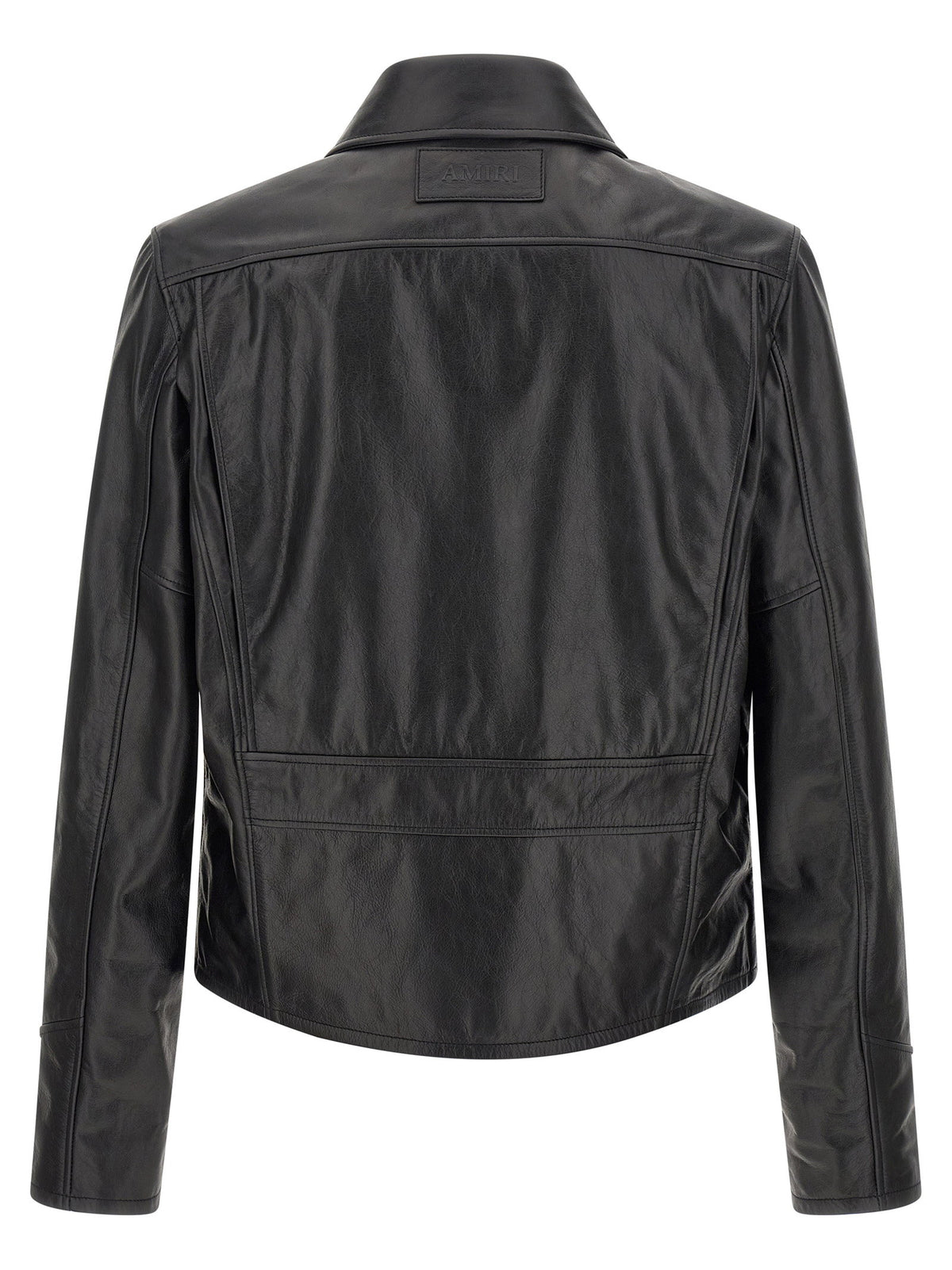 Amiri Leather Jacket With Zip