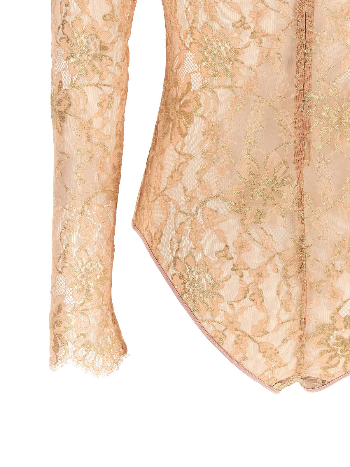 Valentino Garavani Lurex Lace Bodysuit Valentino Garavani