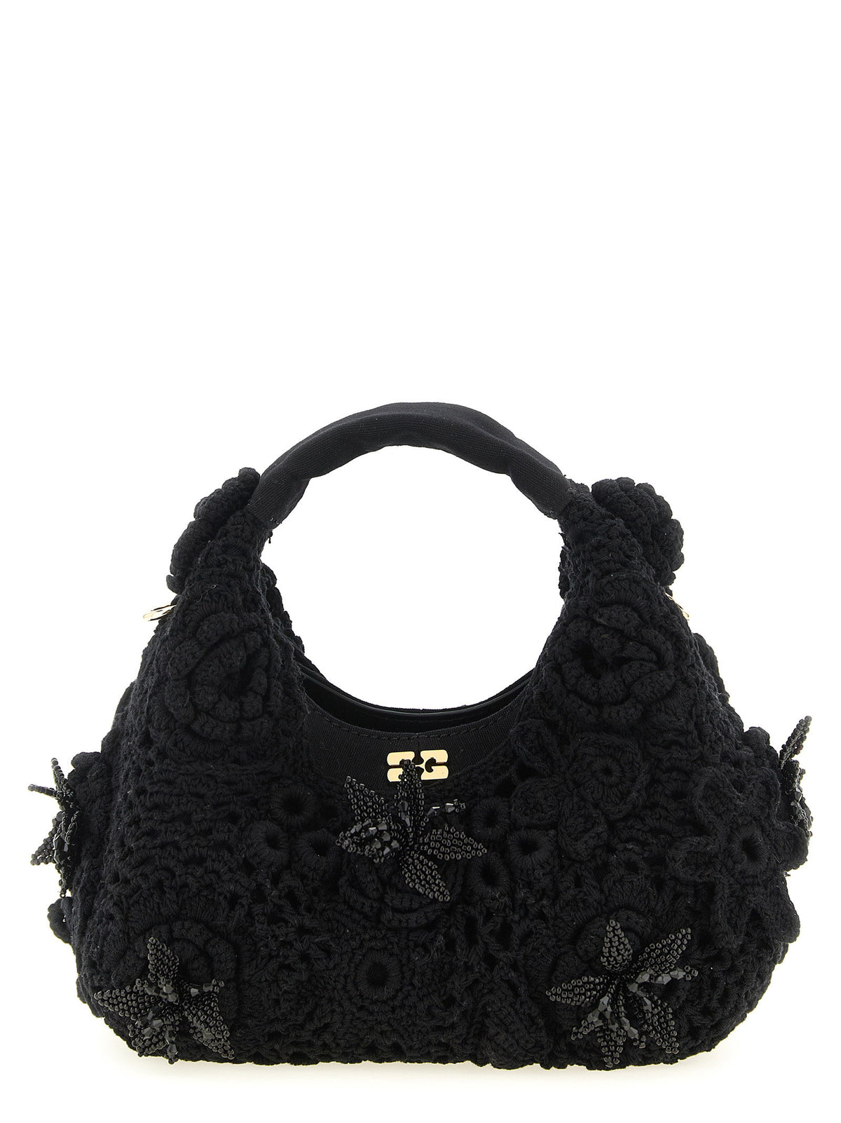 Ganni Mini Hobo Crochet Handbag
