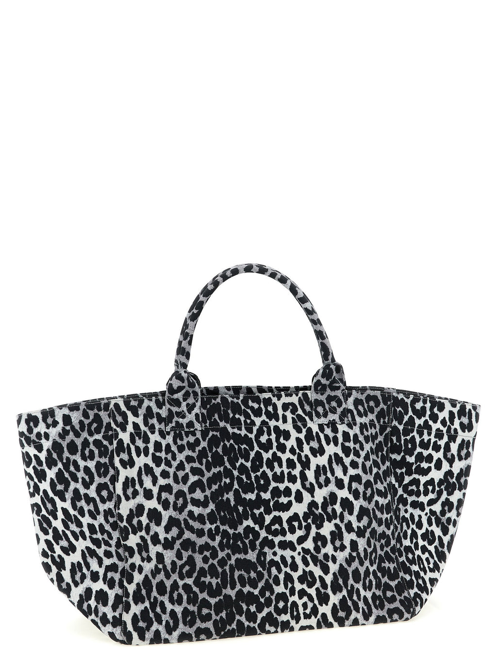 Ganni Leopard Sequin Xxl Tote Shopping Bag Ganni