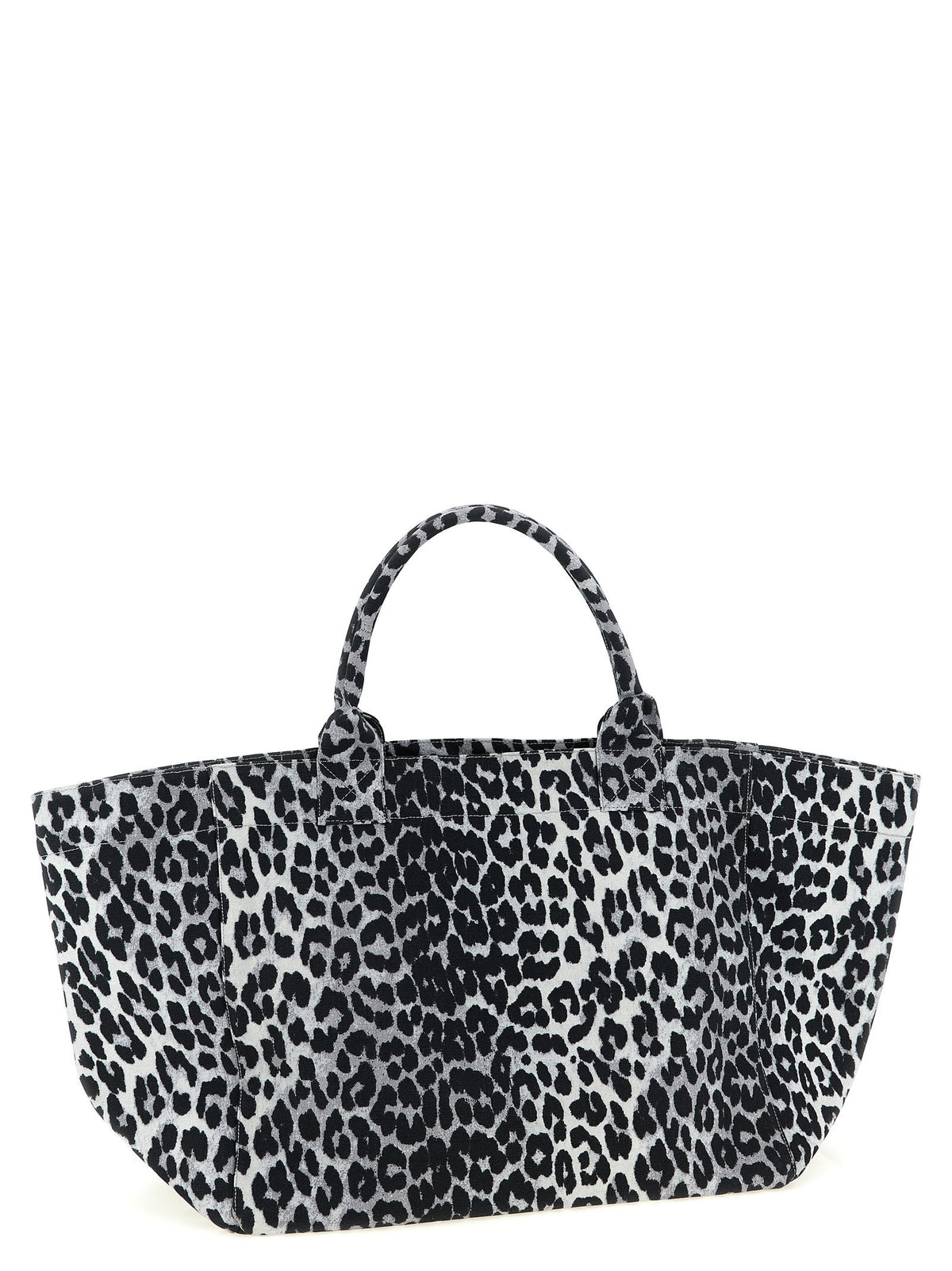 Ganni Leopard Sequin Xxl Tote Shopping Bag Ganni