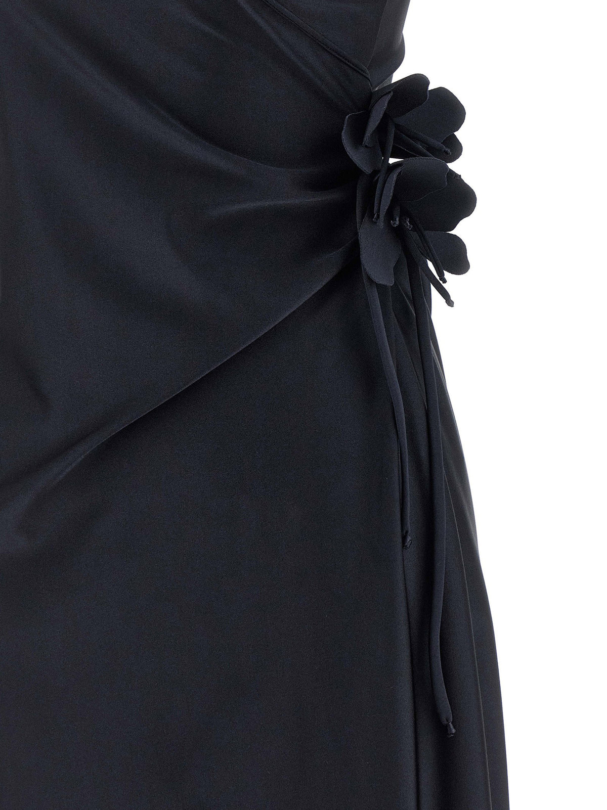 Coperni Asymmetric Mini Flower Dress